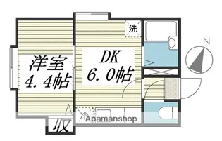 フラット・J麻生B棟【2階】の間取り