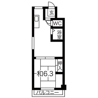 石橋ハイツI【802号室】の間取り