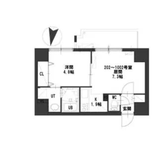 グランメール北7条【0702号室】の間取り