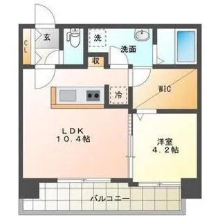 ピエス大通14【2階】の間取り