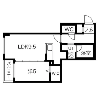 レジデンシア麻生中央 (RESIDENCIA麻生中央)【3階】の間取り