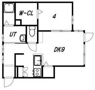 MODERN DECO【202号室】の間取り