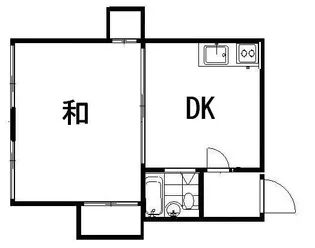 北洋ハイツ21【202号室】の間取り
