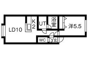 クレアコートI【201号室】の間取り