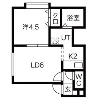 カームセゾン【201号室】の間取り