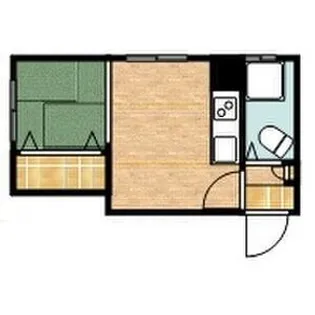 城南コーポラス【12号室】の間取り