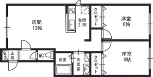 アヴニールⅡ【00101号室】の間取り
