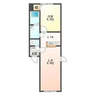 フルハウス八軒【1階】の間取り