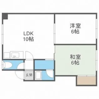 けんえいハイツ【201号室】の間取り