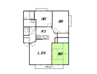 ジュネス太平【2階】の間取り