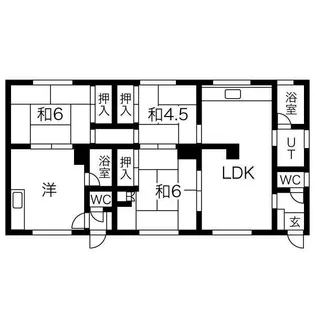 メニーズコート創成北【2階】の間取り