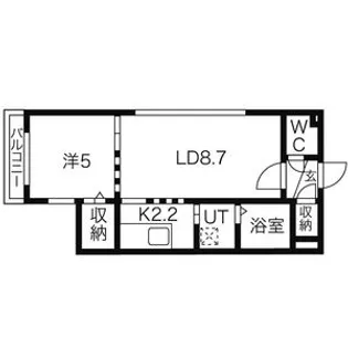 プラシードブルグN14【3階】の間取り