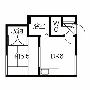 ヴィラコーポ麻生【213号室】の間取り