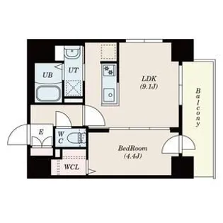 プライマル札幌桑園【5階】の間取り