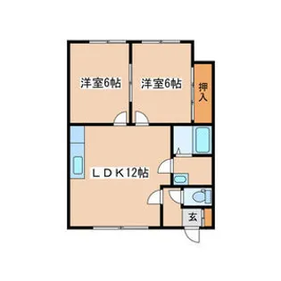 コーポ丸正【2階】の間取り