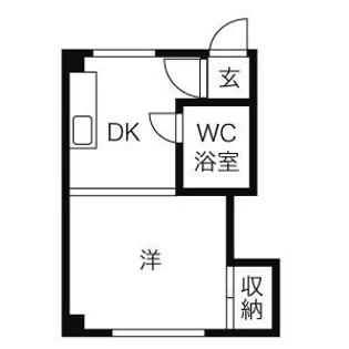 パークサイドハイツ【302号室】の間取り