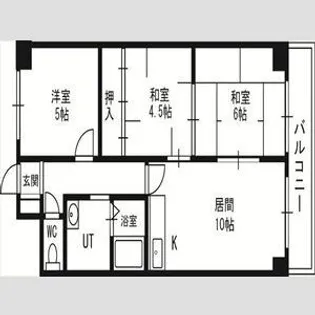 サンシティ新琴似【00405号室】の間取り