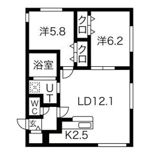 Ciel Serein(シエルスラン)【2階】の間取り