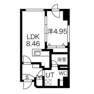 ルラシオン札幌駅前【802号室】の間取り