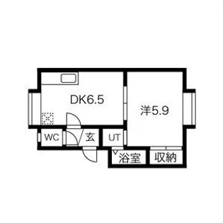 レインボーハウス24【105号室】の間取り