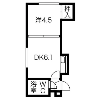 ハイツ24A棟【2階】の間取り