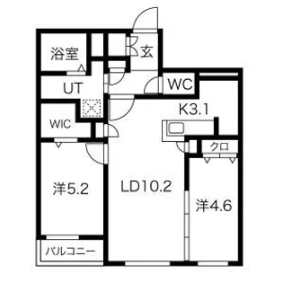 ALPHA GRANDE札幌南4条【4階】の間取り