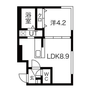 PRIME COURT麻生中央(プライムコート麻生中央)【4階】の間取り