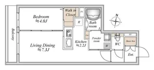 アルファスクエア北12東2【0106号室】の間取り