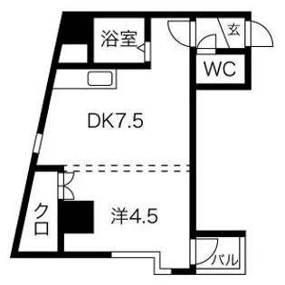 MAISON KAMUY KITAMARUYAMA【301号室】の間取り