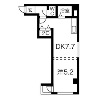 パークヒルズ中央Y【703号室】の間取り