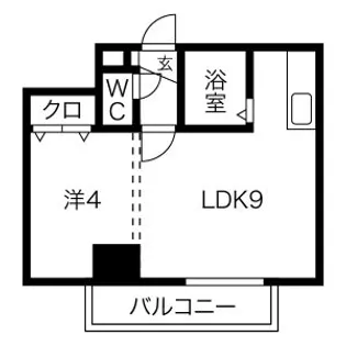 MAISON KAMUY KITAMARUYAMA【202号室】の間取り