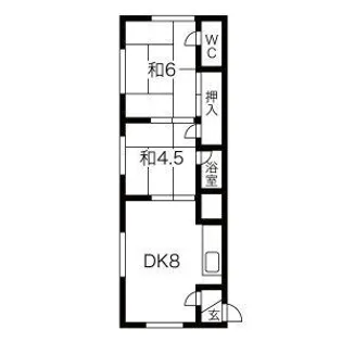 松栄コーポ【15号室】の間取り