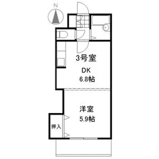 ハイツベールシバ【103号室】の間取り