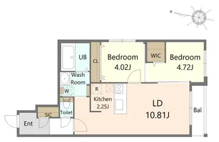 ALIVIS北23条【2階】の間取り