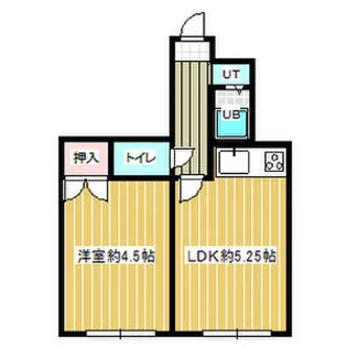 ローズヴィラ新川【205号室】の間取り