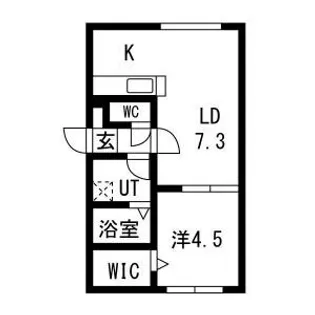 URBAN STAGE北20条【103号室】の間取り