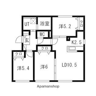 GLACIA N32【3階】の間取り