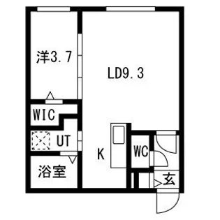 VICTOIRE麻生【1階】の間取り