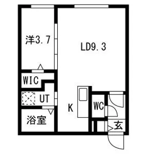 VICTOIRE麻生(ヴィクトワール麻生)【205号室】の間取り