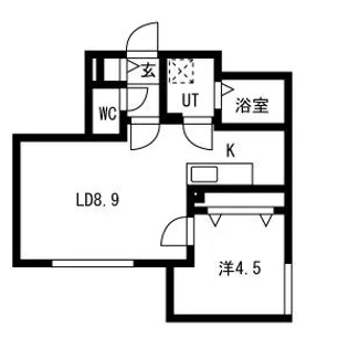 VICTOIRE麻生(ヴィクトワール麻生)【3階】の間取り