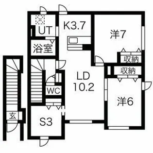 クリスタルコート【C号室】の間取り