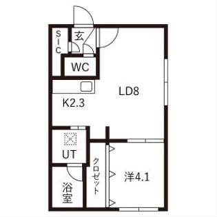 メルヴェーユ麻生【4階】の間取り