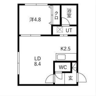 メルヴェーユ麻生【4階】の間取り