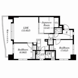 エクシード35【10階】の間取り