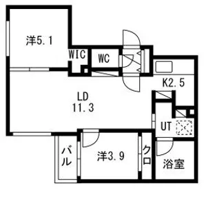 TERRACE SAKURA(テラスサクラ)【402号室】の間取り