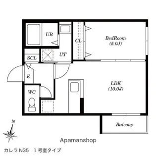 カレラN35【4階】の間取り