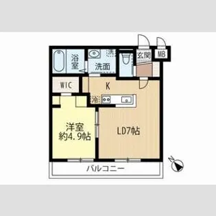 IMMUTABLE1(イミュータブル1)【3階】の間取り