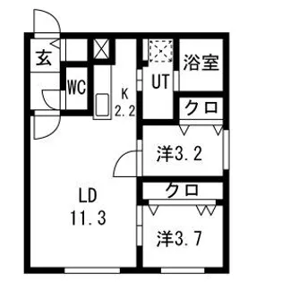 CIEL SEREIN円山 (シエルスラン円山)【3階】の間取り
