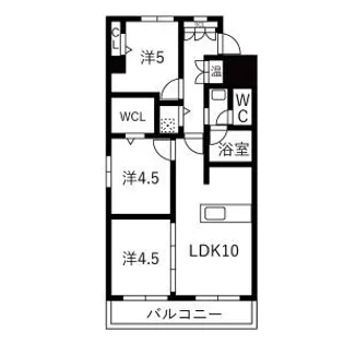 ライオンズマンション第七大通【501号室】の間取り