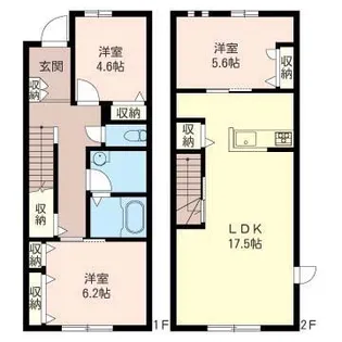 シャーメゾンRIVERE【1階】の間取り